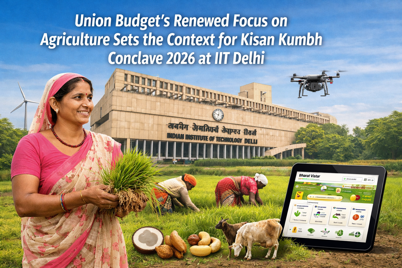 Union Budget’s Renewed Focus on Agriculture Sets the Context for Kisan Kumbh Conclave 2026 at IIT Delhi